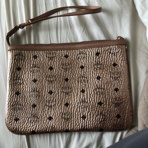 MCM monogram clutch